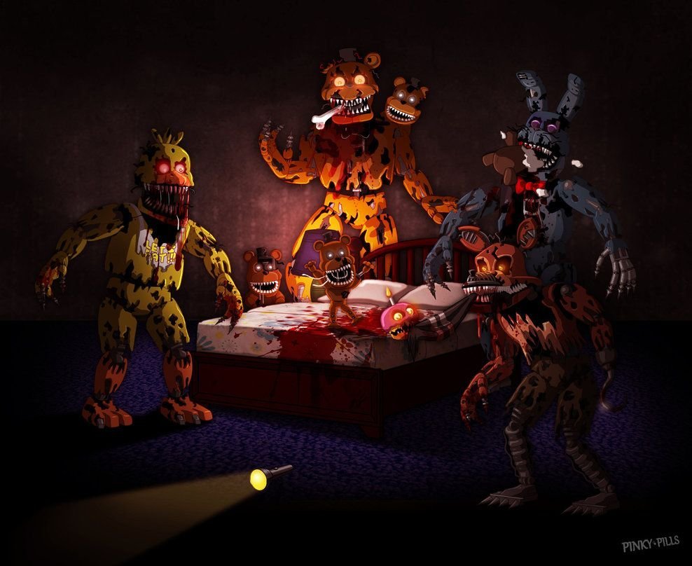 Кошмарный Бонни из Five Nights Freddy's 4