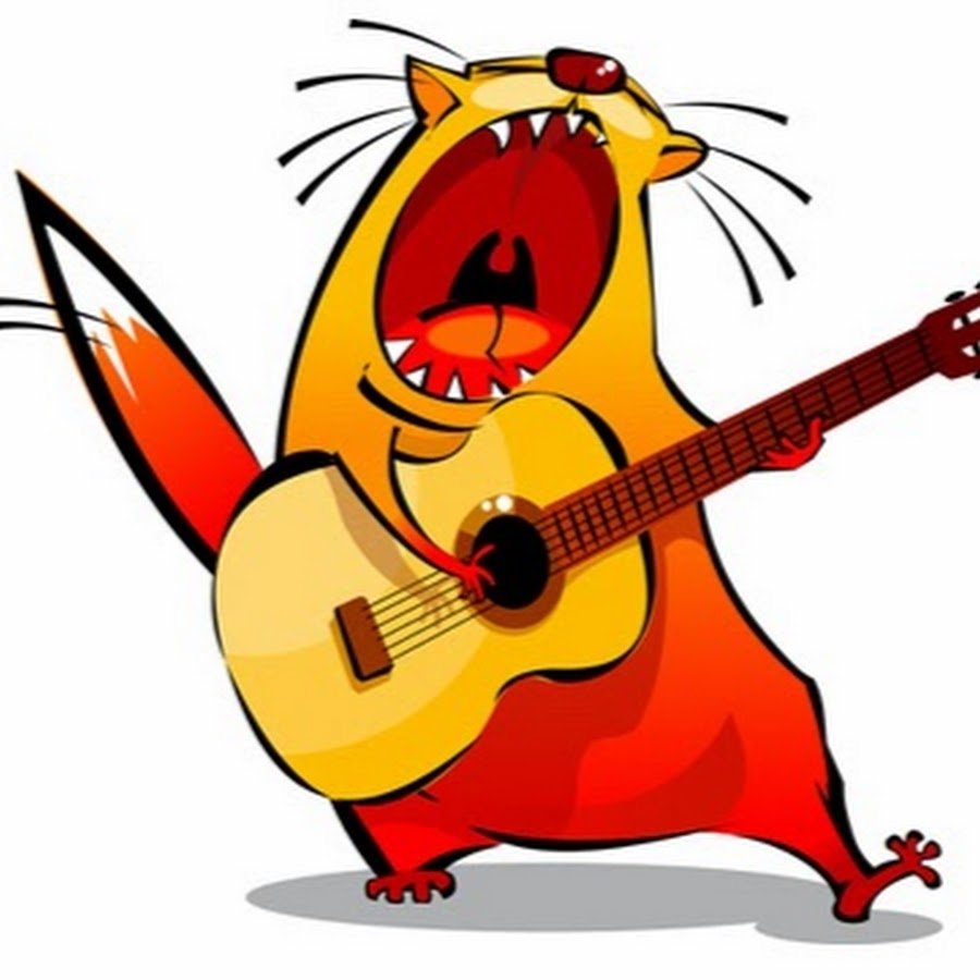 Собака с гитарой