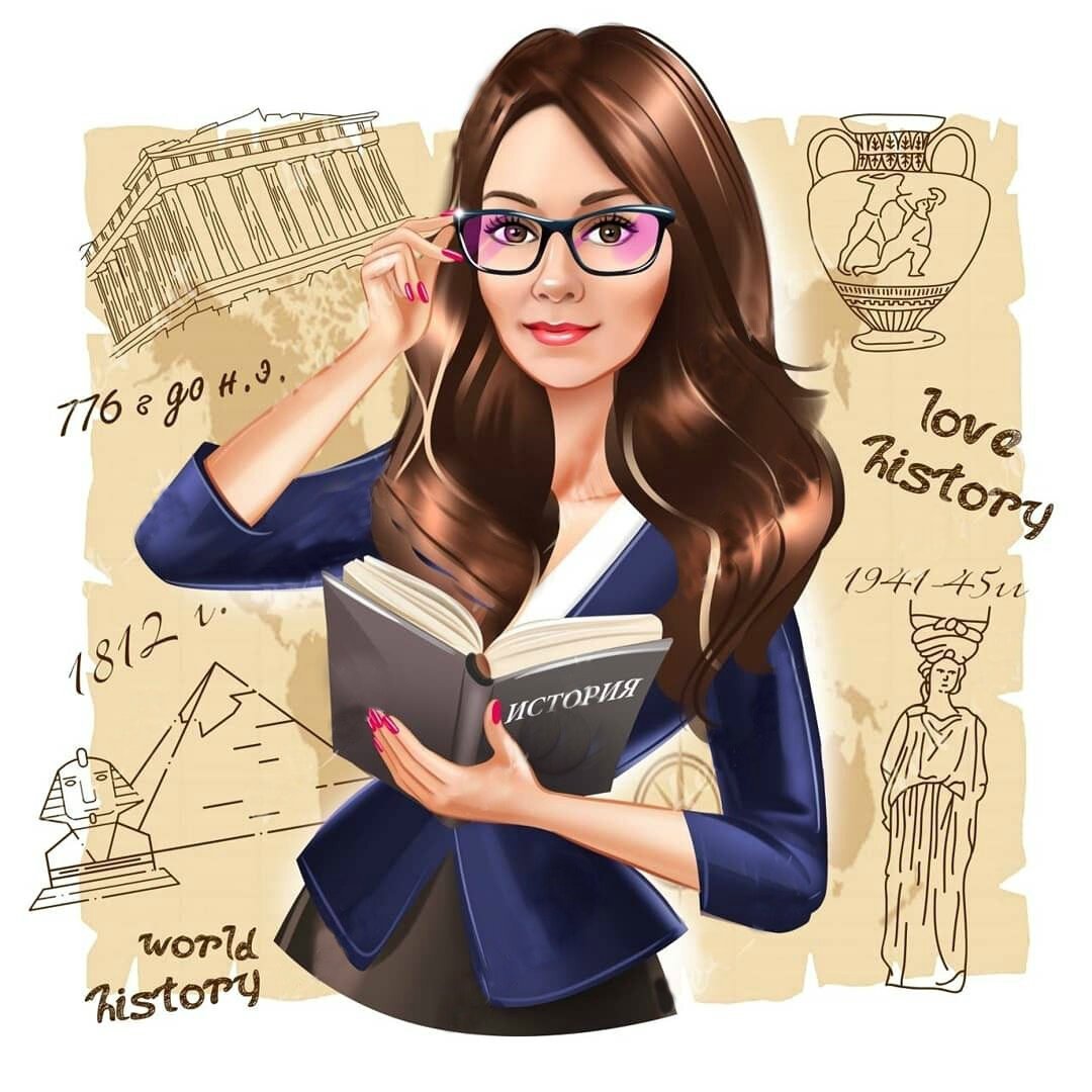 Шарж учительница