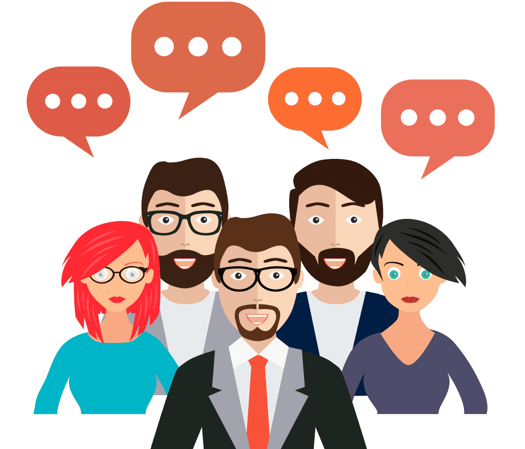 Общение иллюстрация