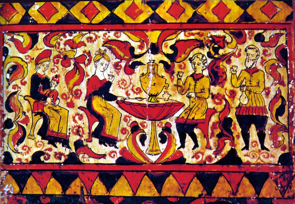 Борецкая роспись лошадка