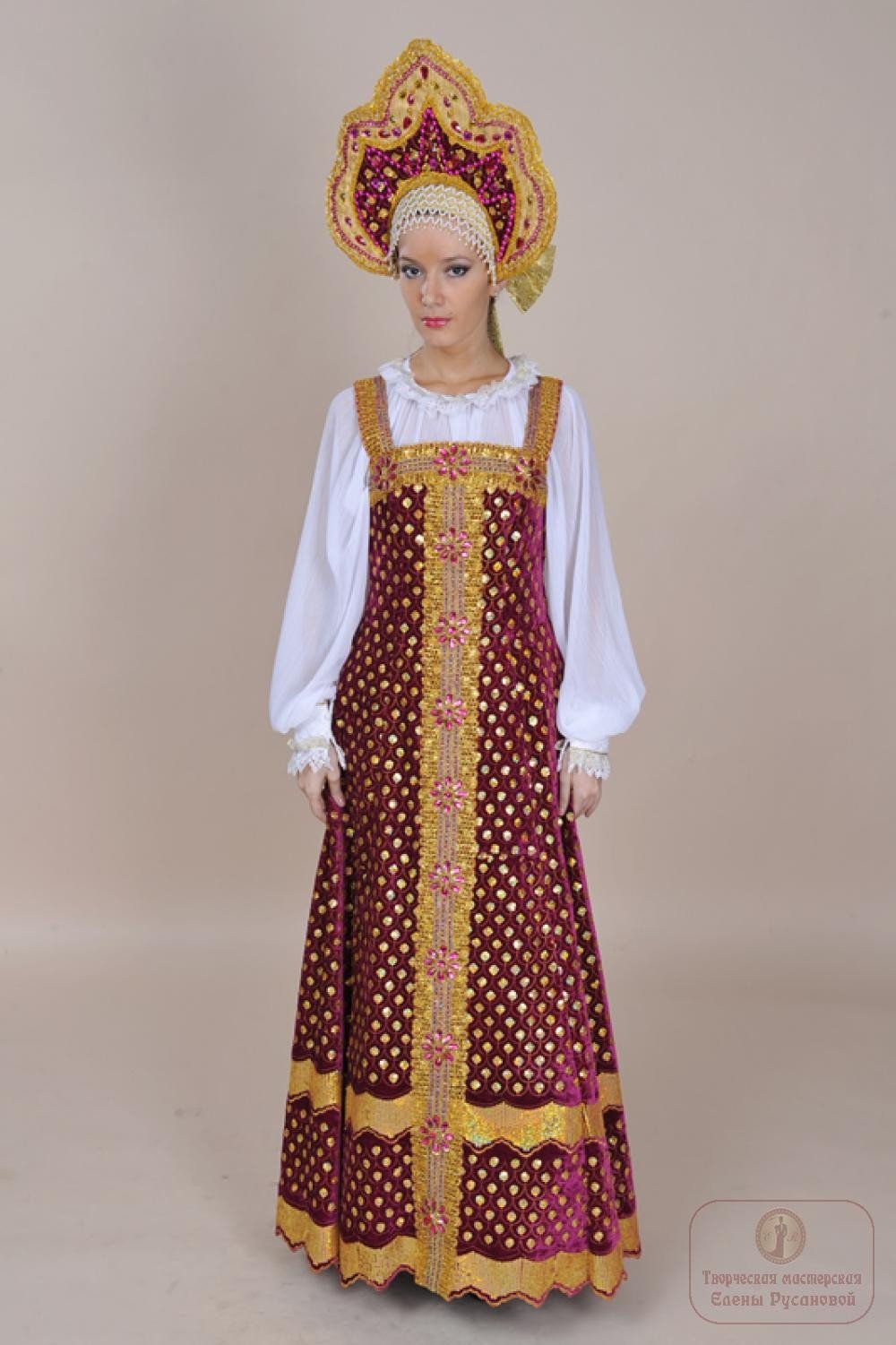 Русский народный сарафан для куклы
