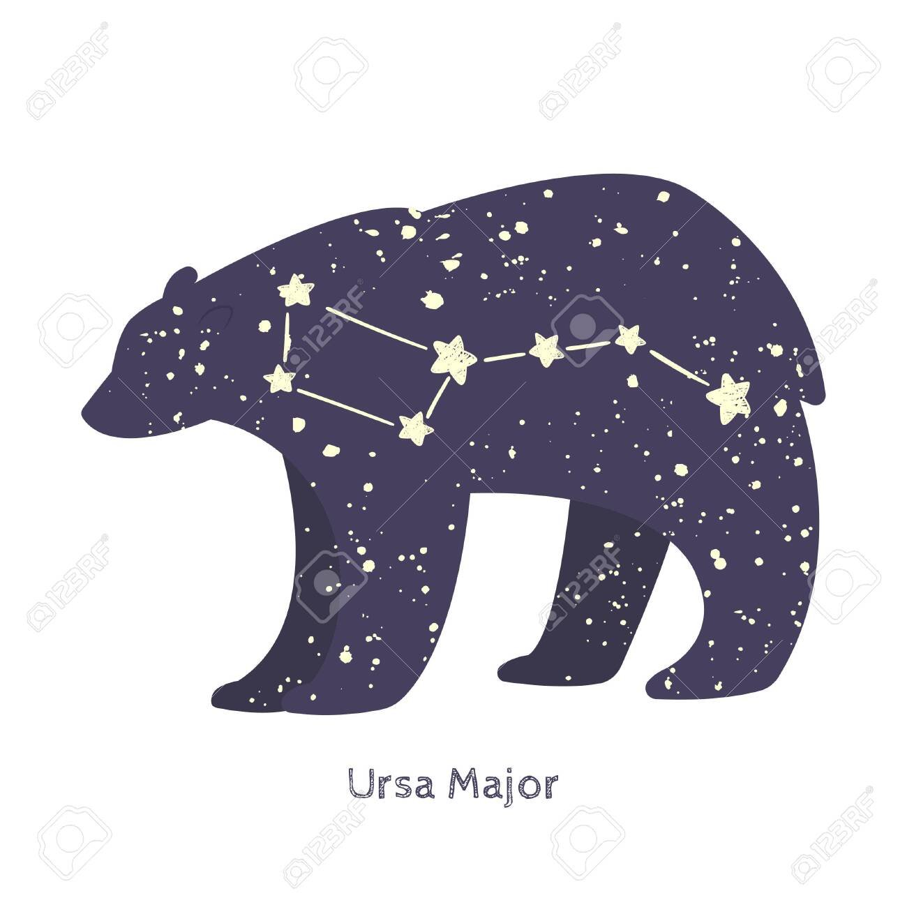 Большая Медведица Созвездие рисунок