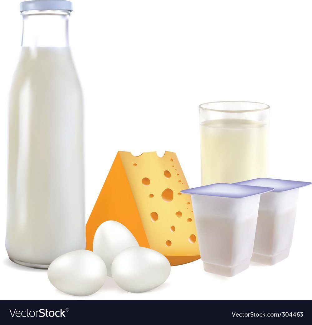 Молочная продукция мультяшные