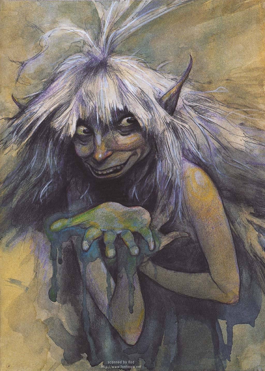 Кикимора Болотная рисунок