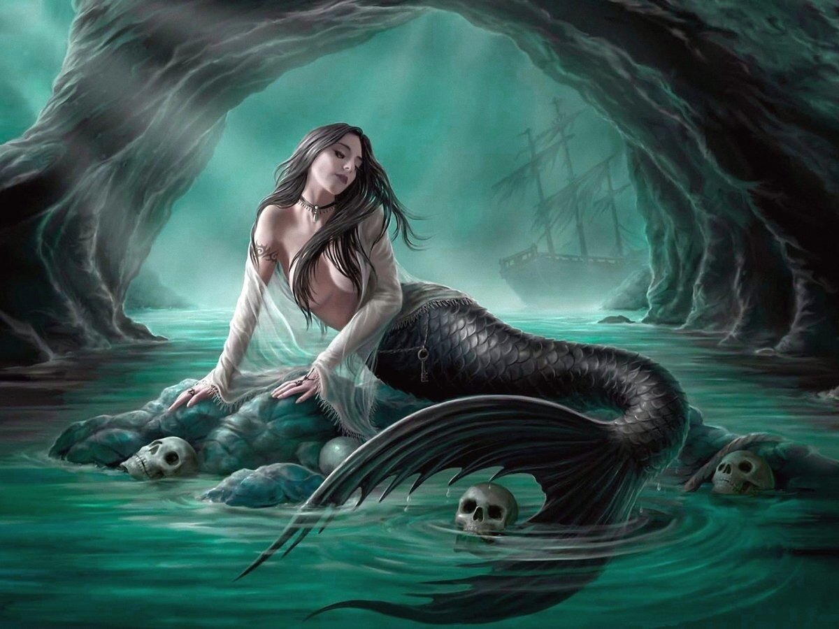 Энн Стоукс картины Русалка