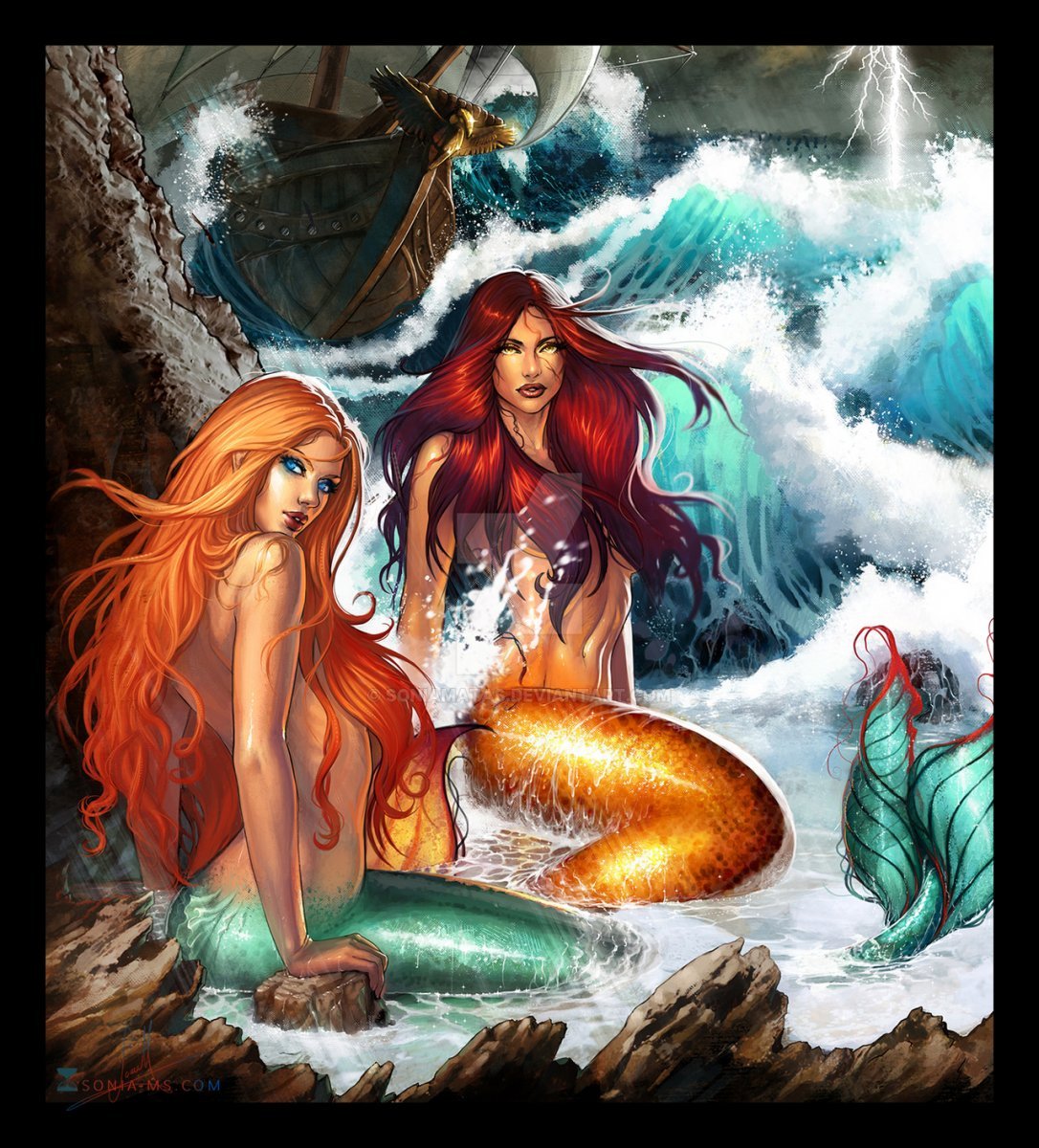 Русалки арты
