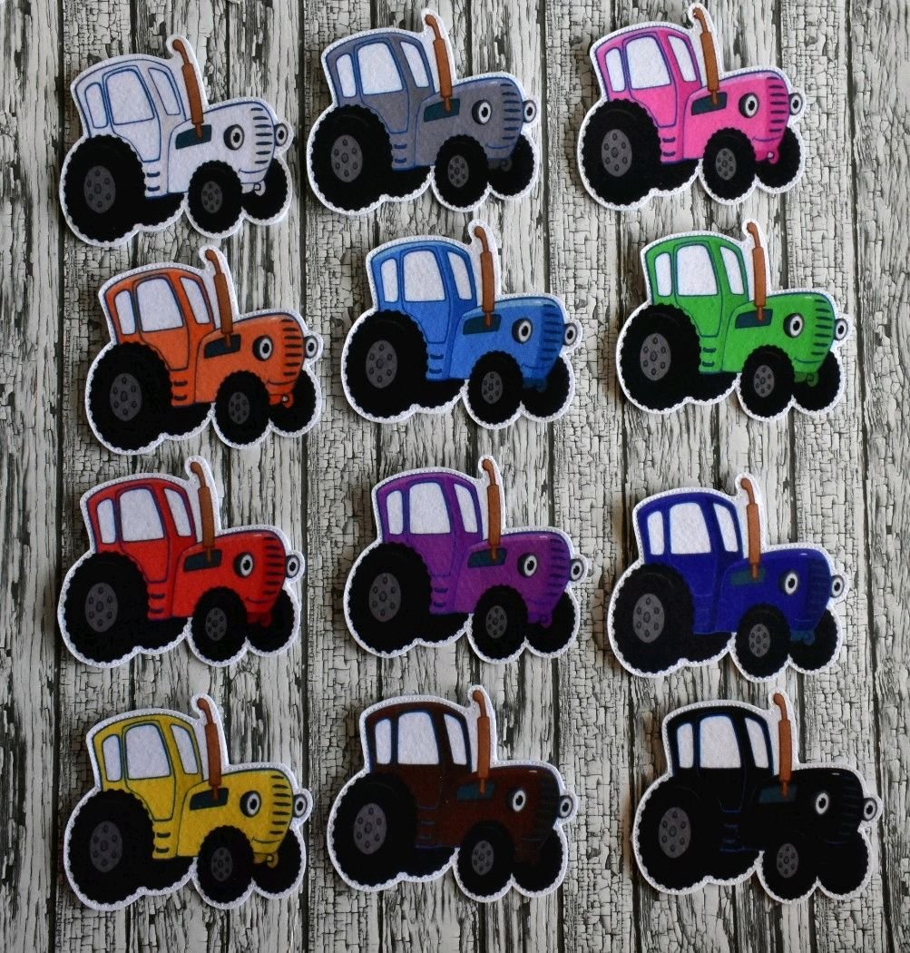 Трактор мультяшный