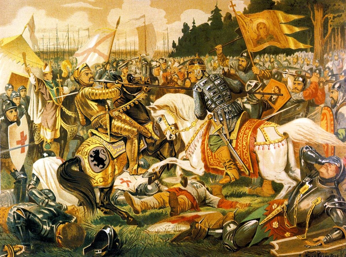 Битва на Неве Александр Невский 1240