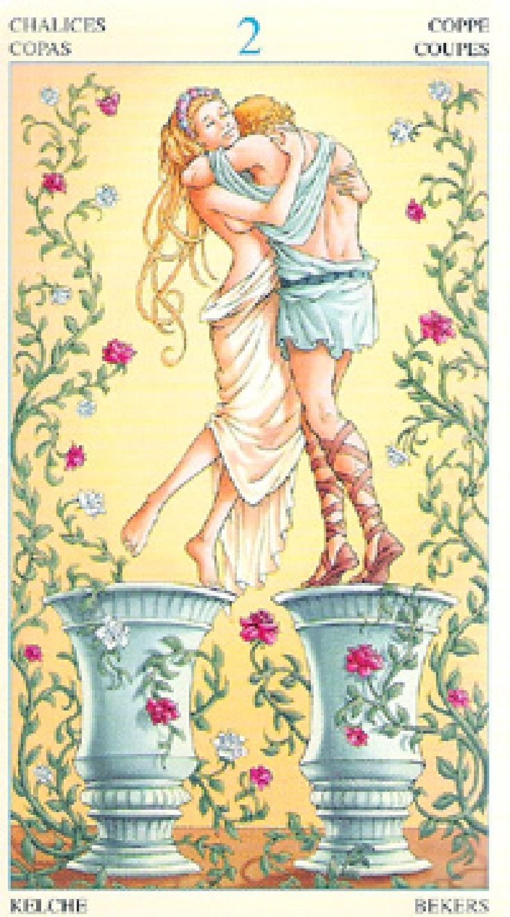 Карта Таро двойка кубков