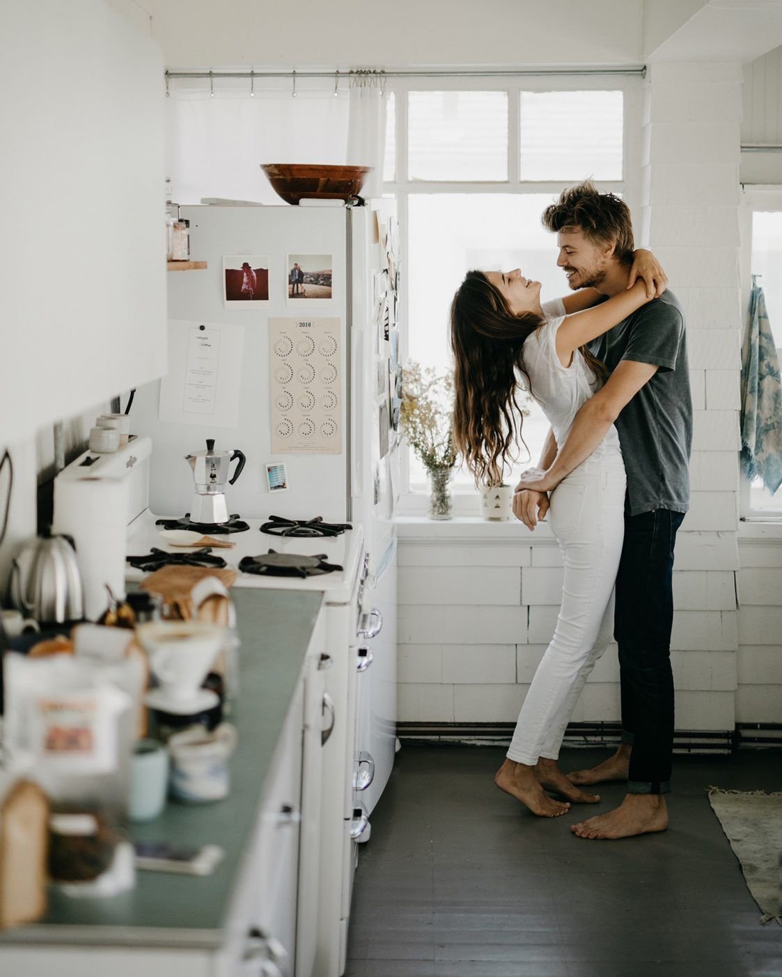 Пара на кухне