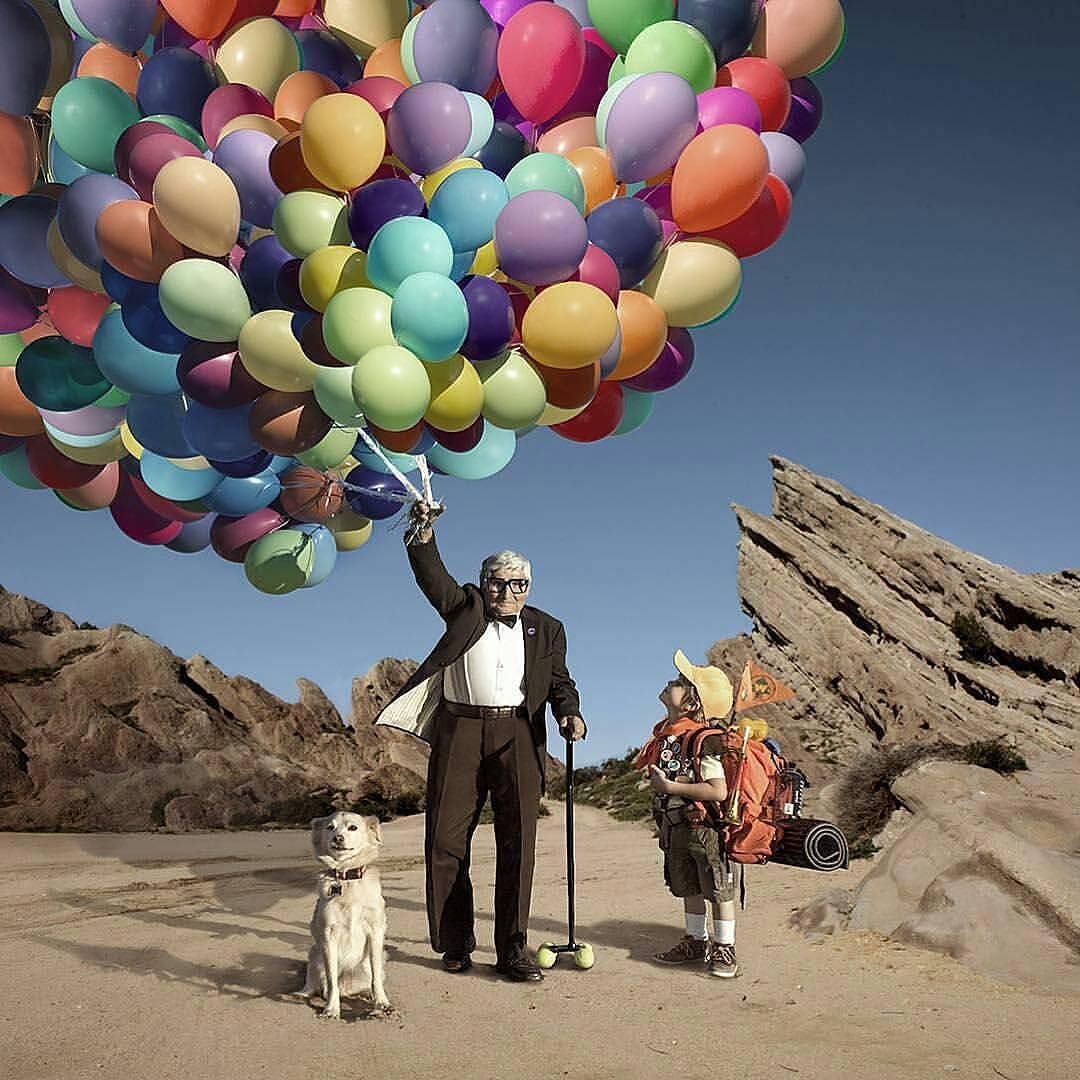 Фотосессия в стиле вверх мультфильм