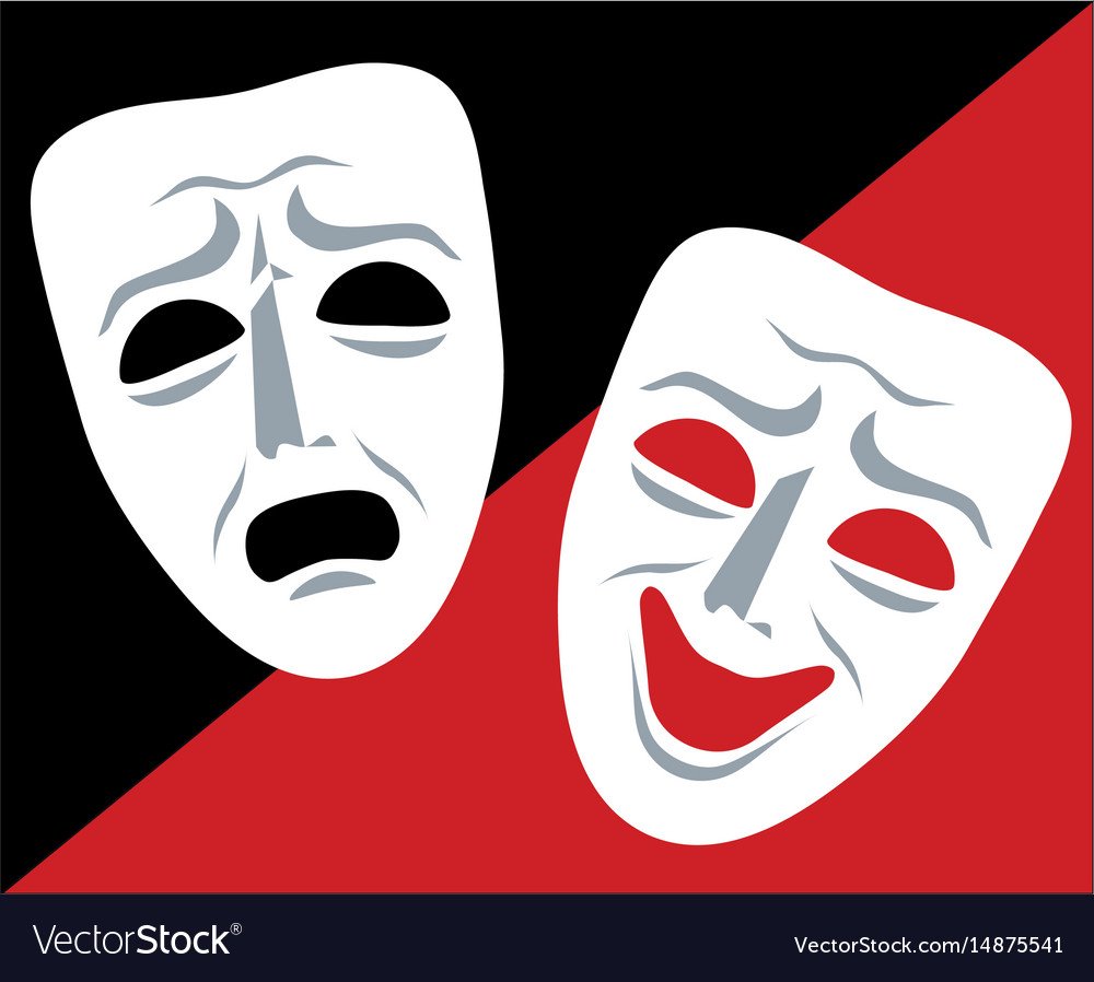 Красная Театральная маска