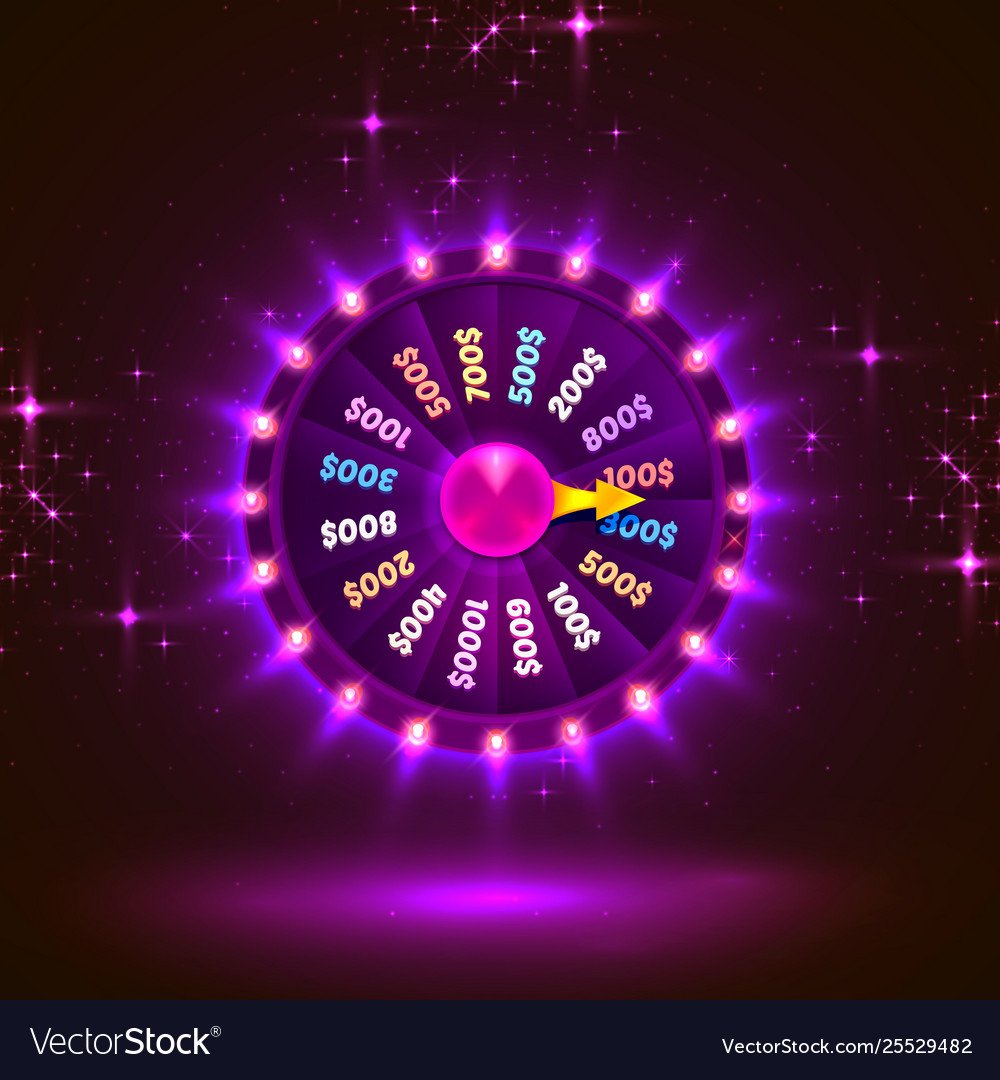 Рулетка казино неон