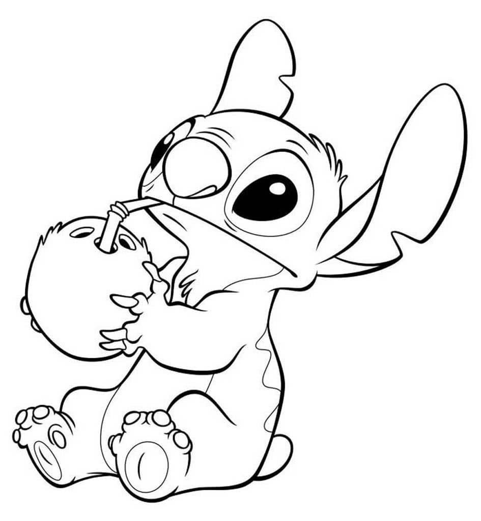 Лило и Стич раскраска