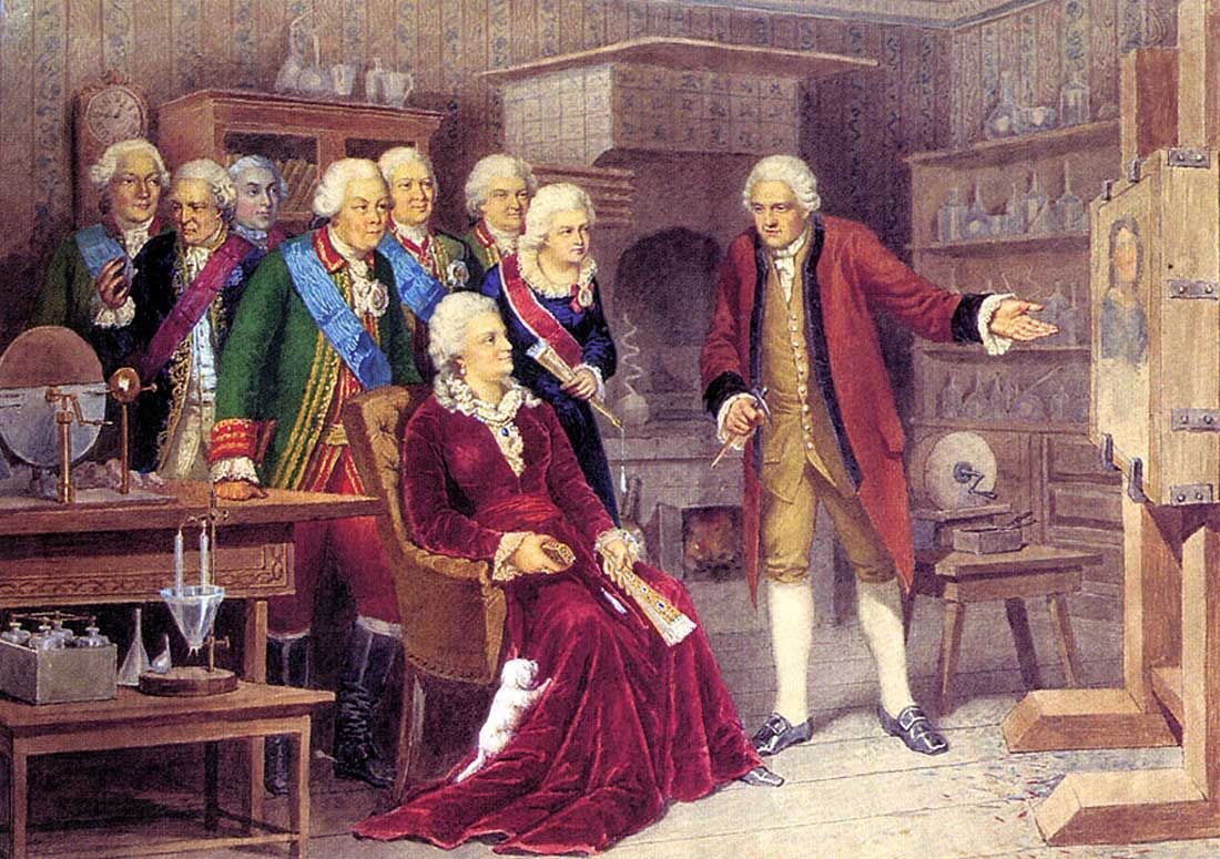 Кившенко Ломоносов и Екатерина