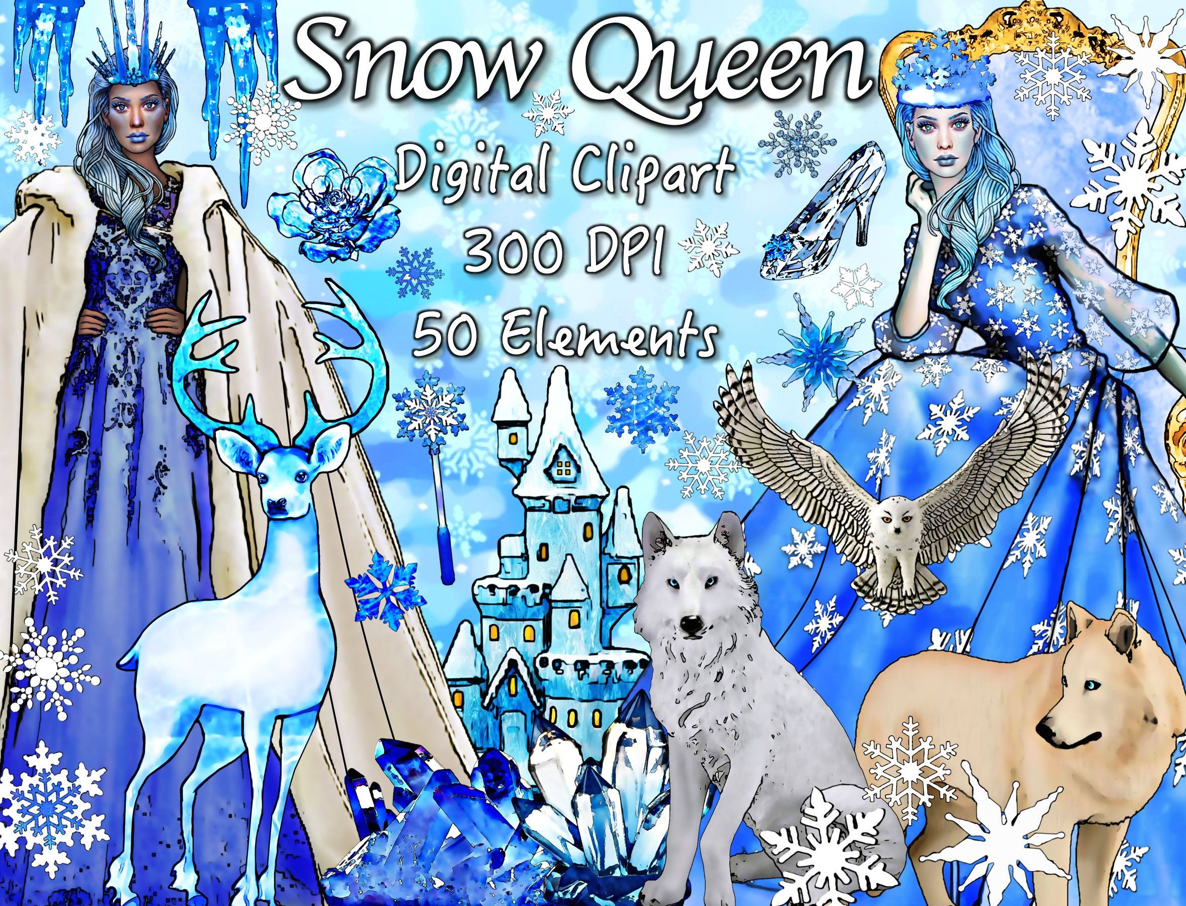 Баннеры на снежную королеву