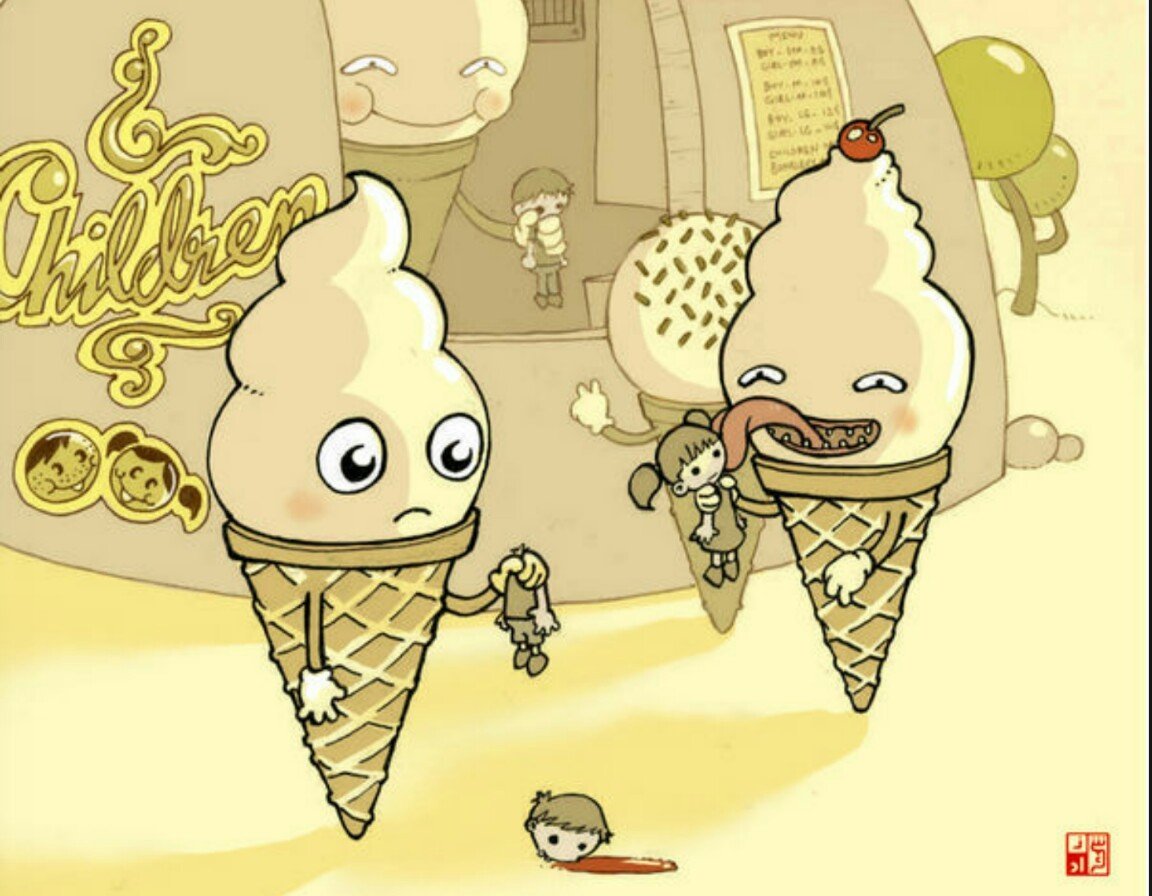 Смешное мороженое