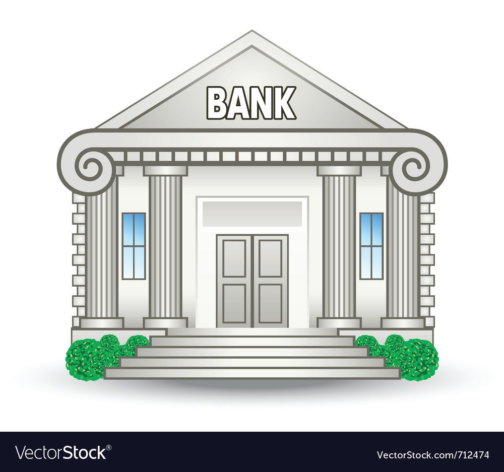 Здание банка рисунок