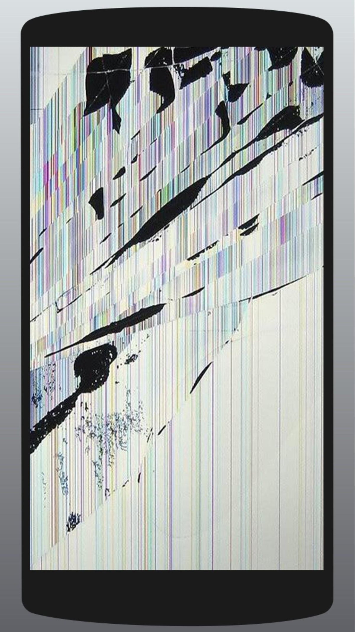 Трещина на стекле телефона