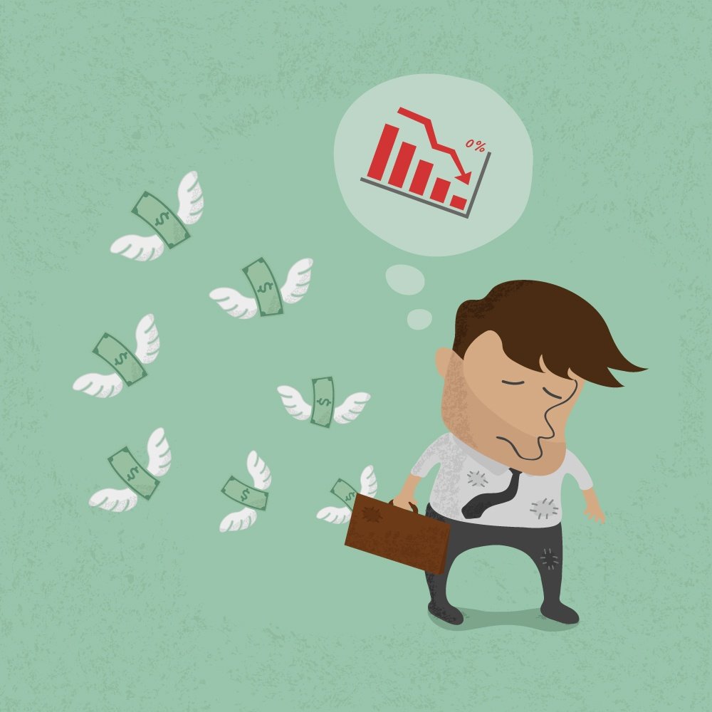 Банкрот векторное изображение