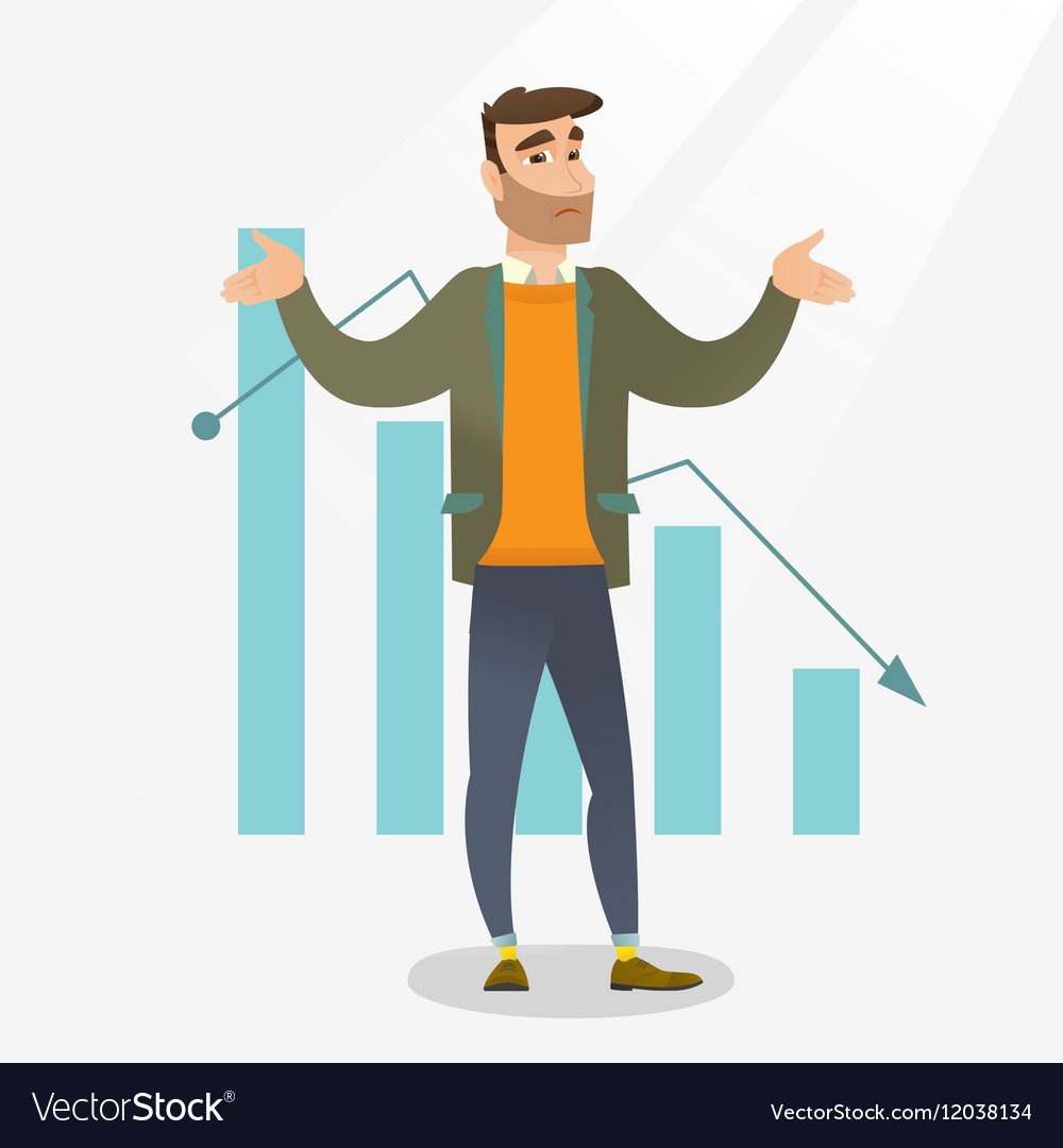 Банкрот иллюстрация вектор