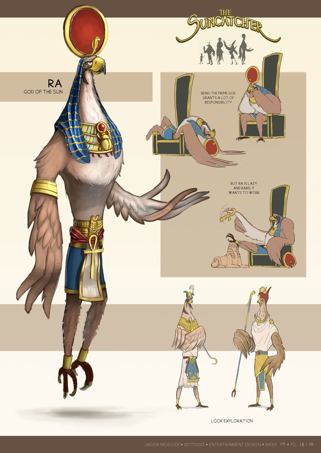 Египетские дизайны персонажей