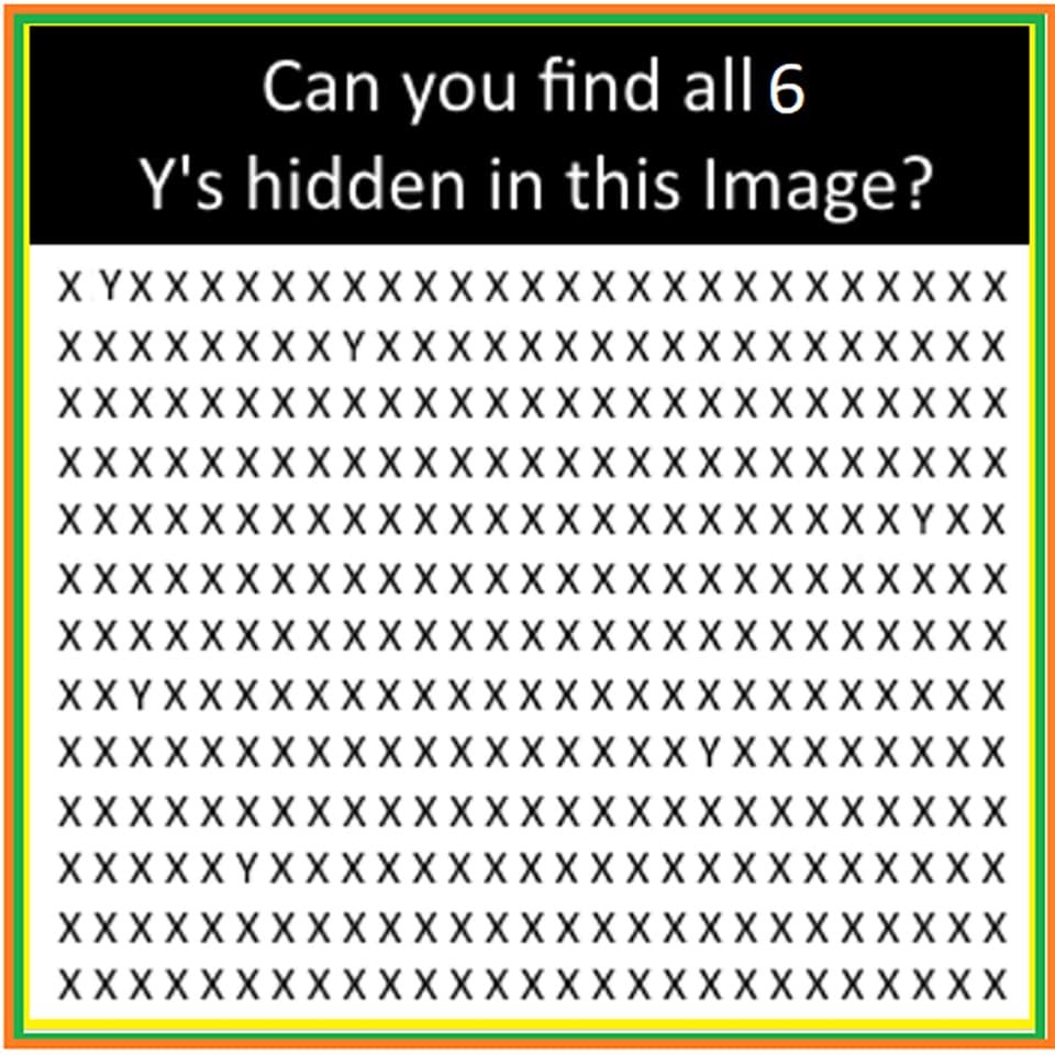 Задания для глаз на внимание