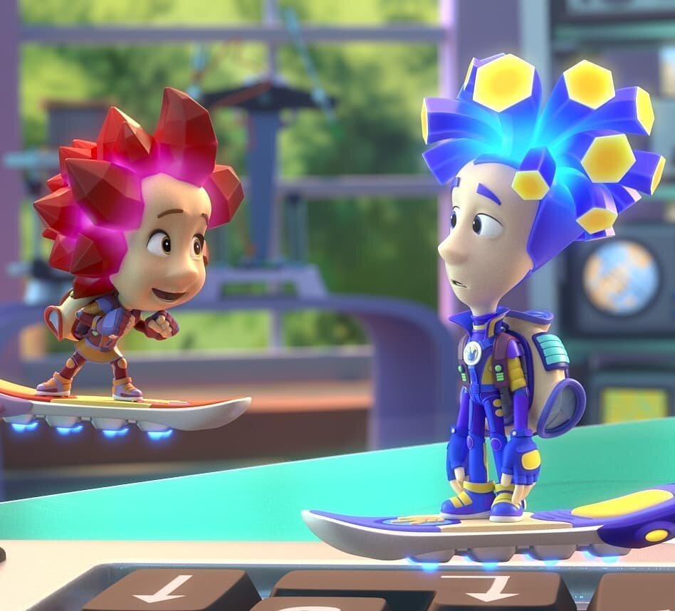 Герои мультика Фиксики шпуля