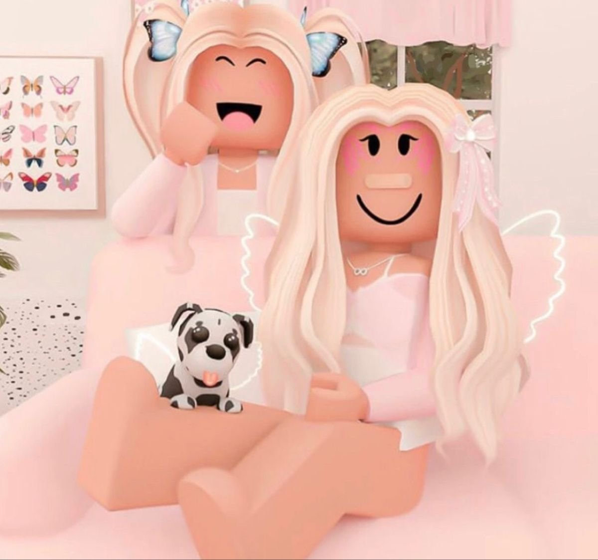 РОБЛОКС розовая девочка