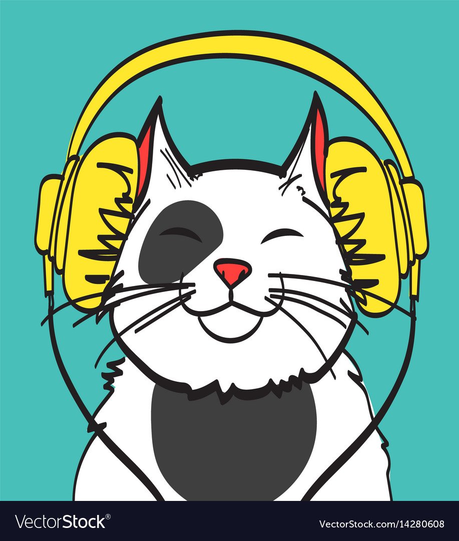 Деловой котик вектор