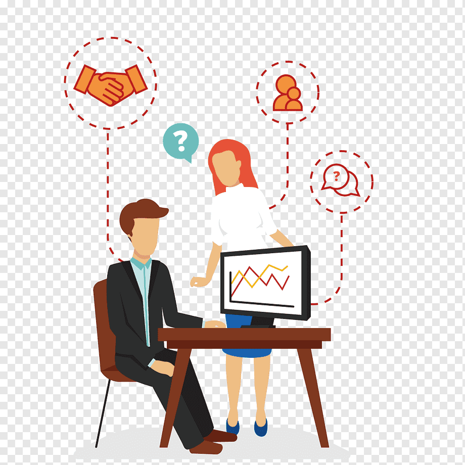 Работа с клиентом иллюстрация