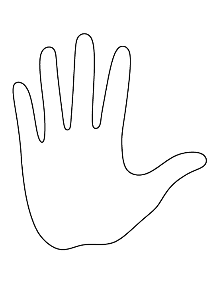 Ладошки для раскрашивания