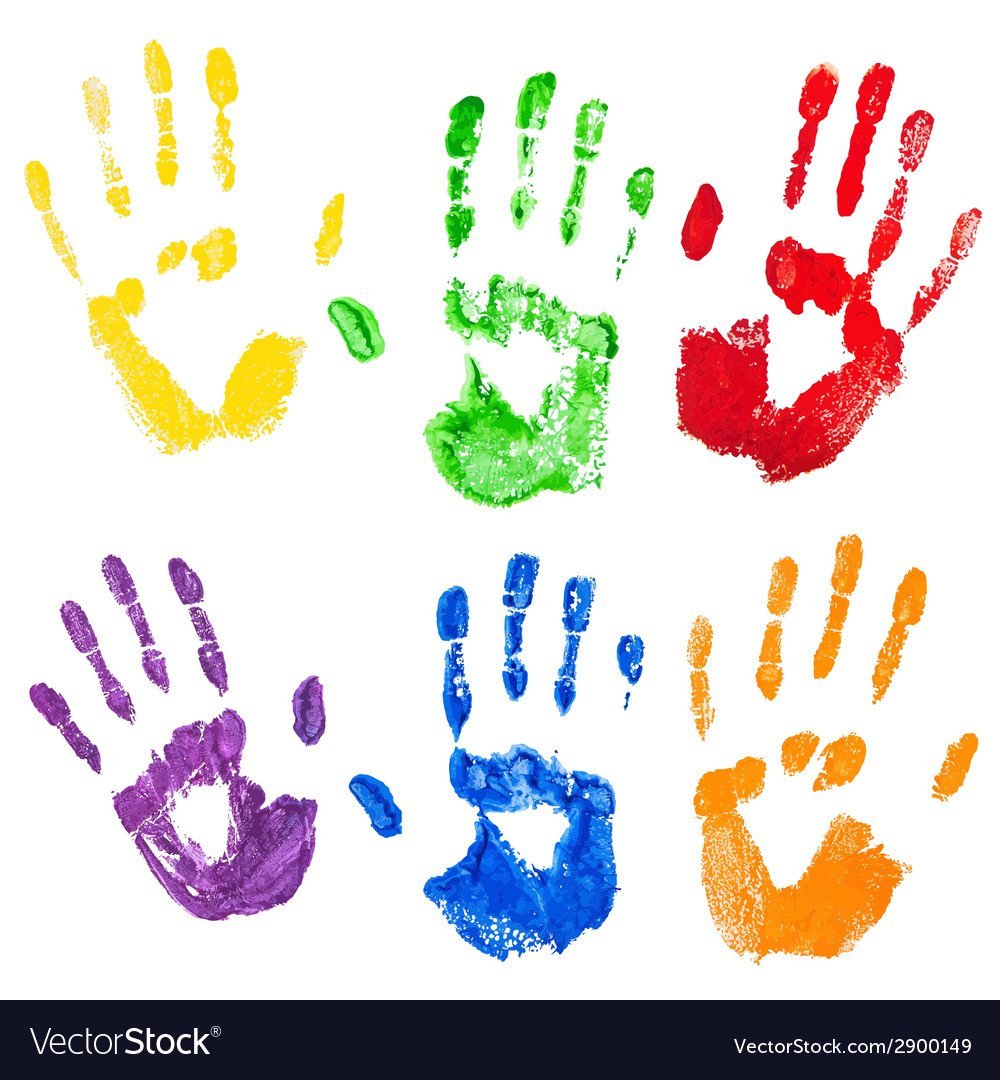 Разноцветные ладони