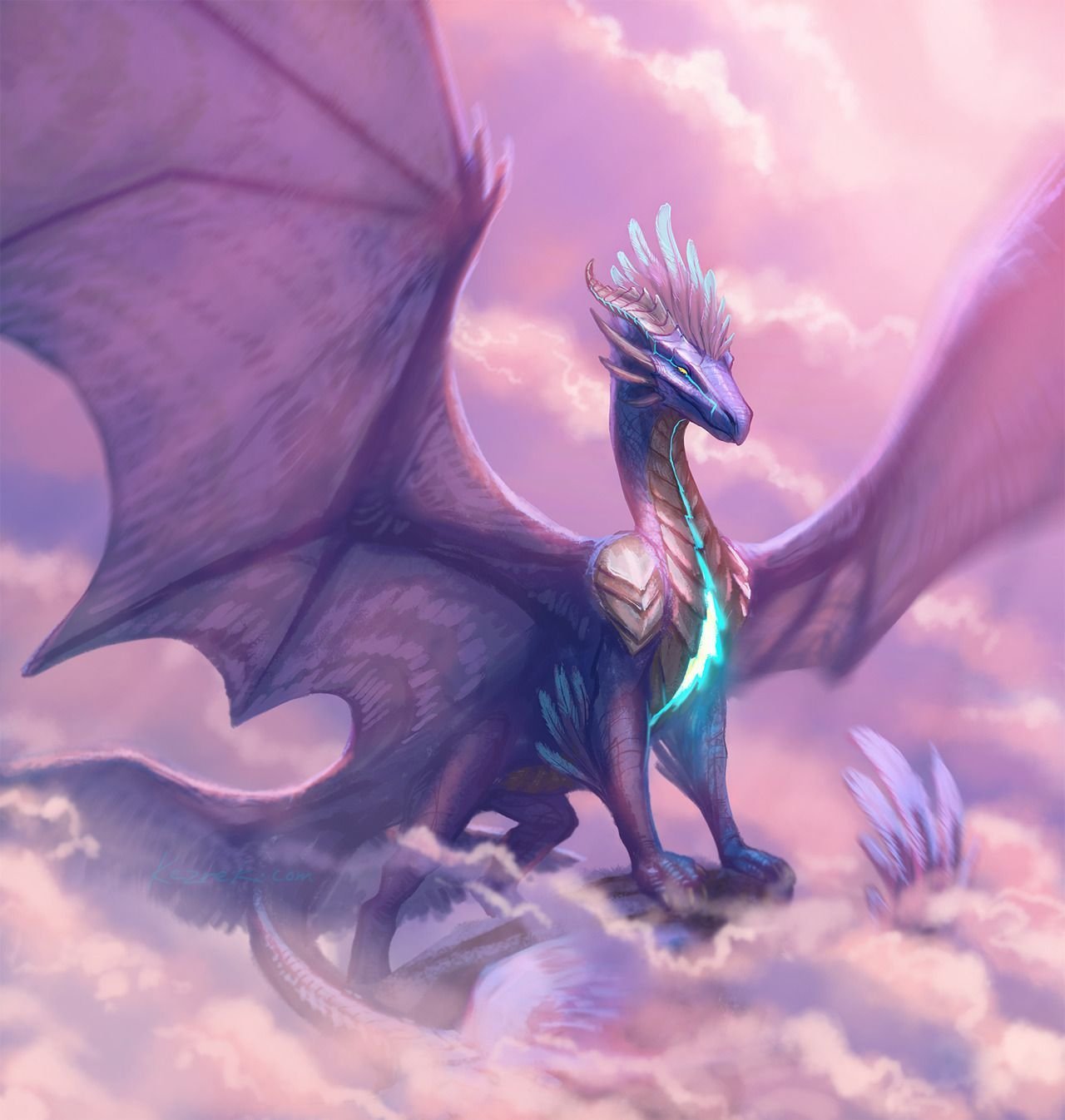 Картинки драконов красивые. Красивый дракон. Дракон фиолетовый. Дракон арт.