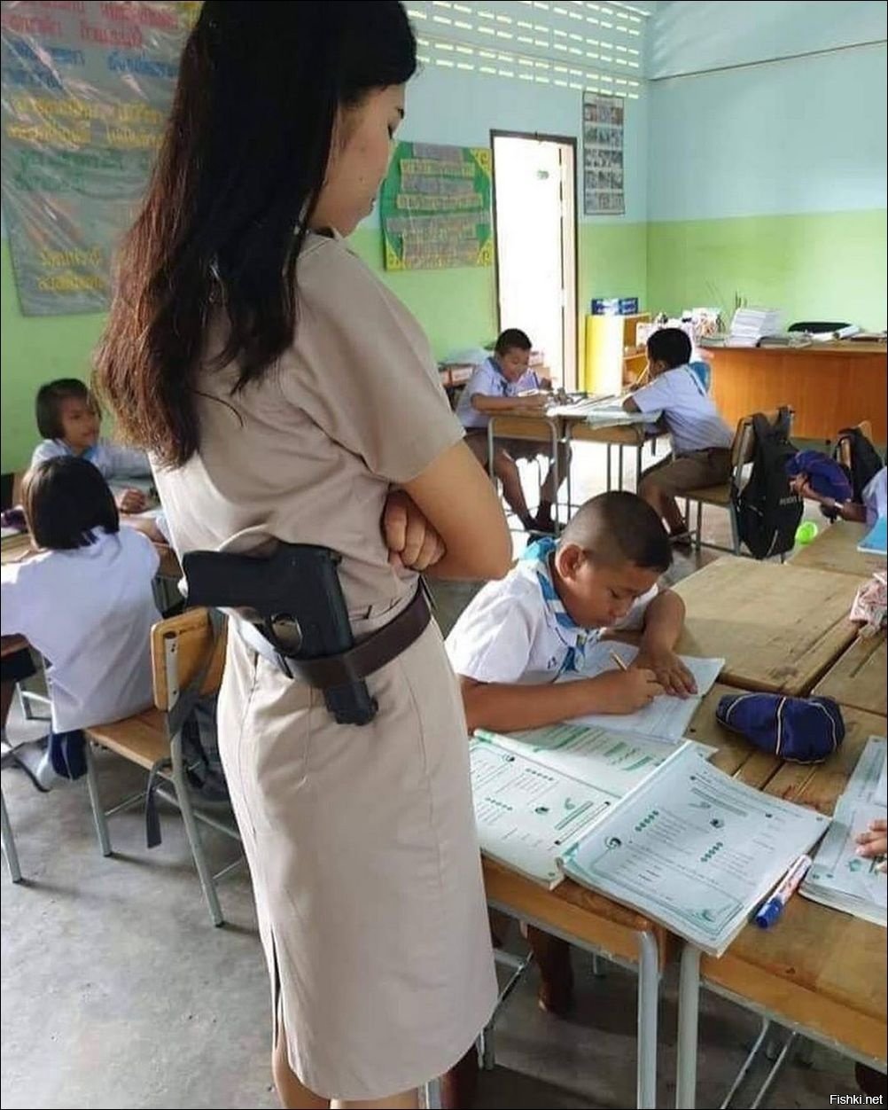 Прикольная учительница