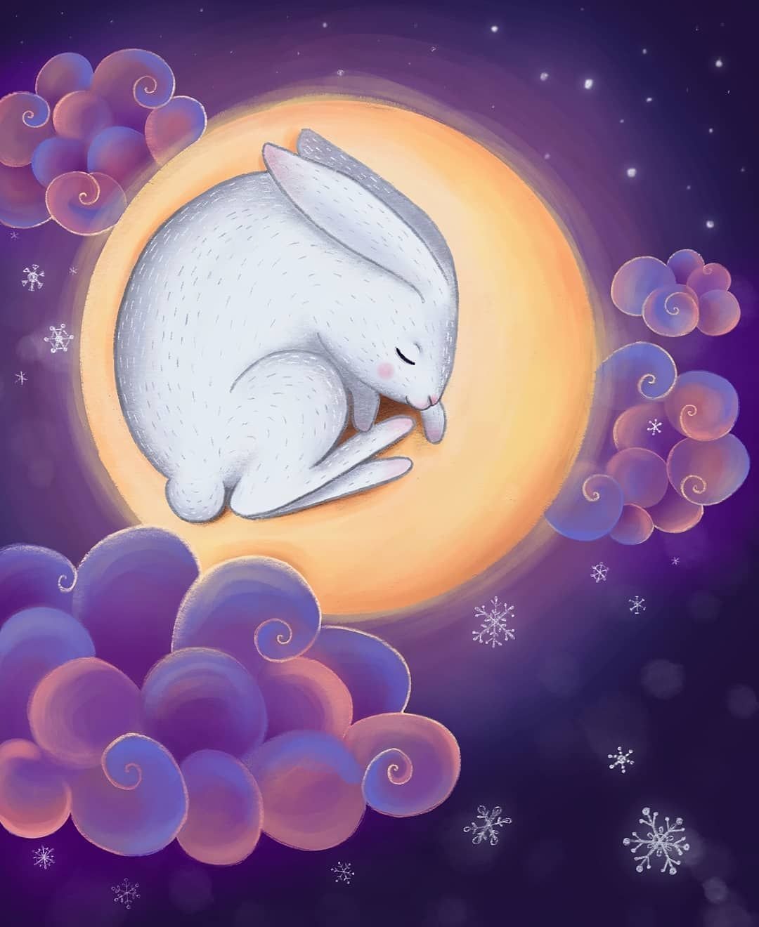 Луна и лунный кролик