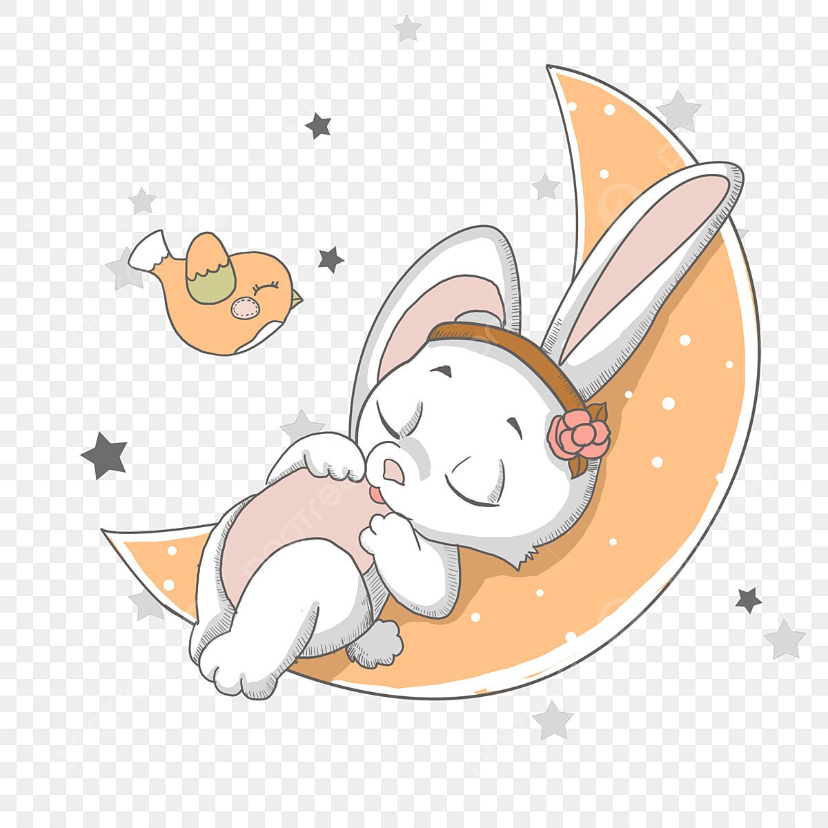 Спящий зайчик