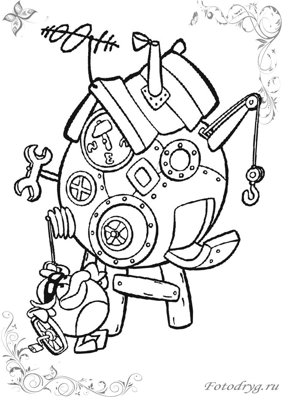 Смешарики ля Бараш в колодце