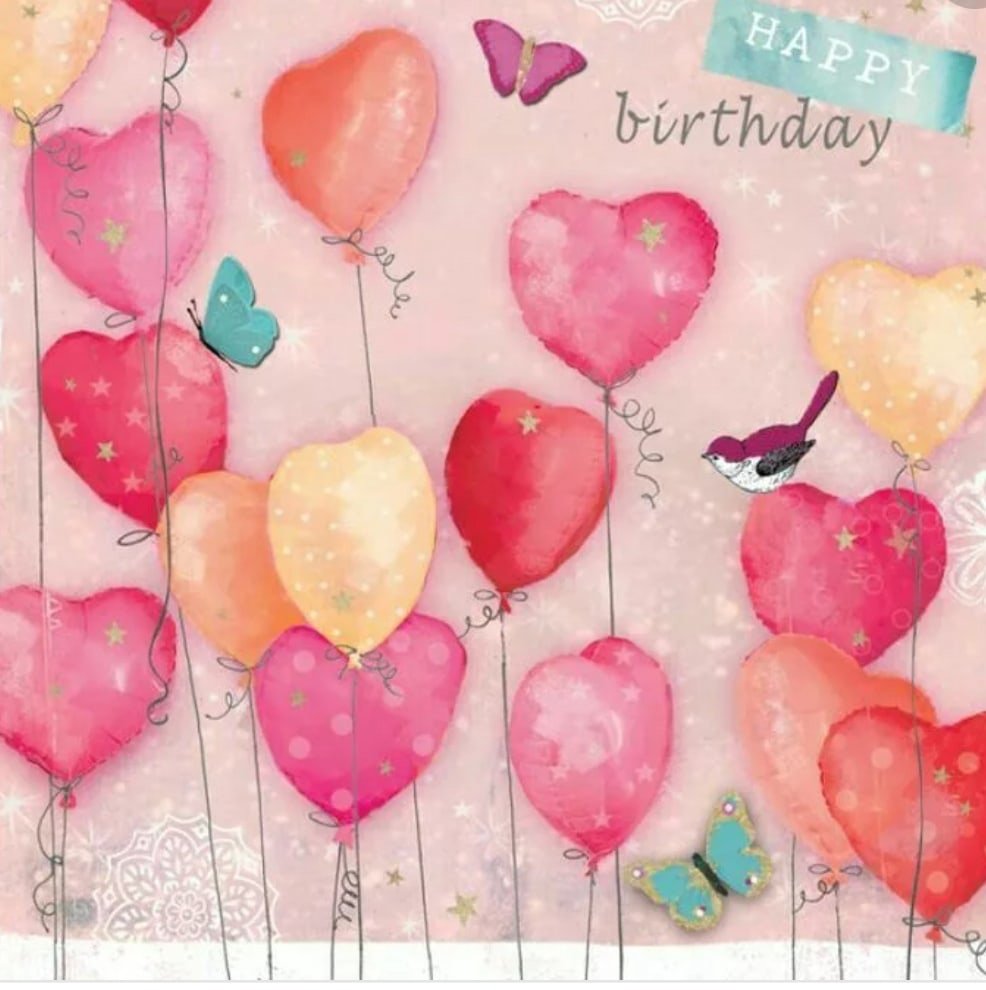 С днём рождения сердечки