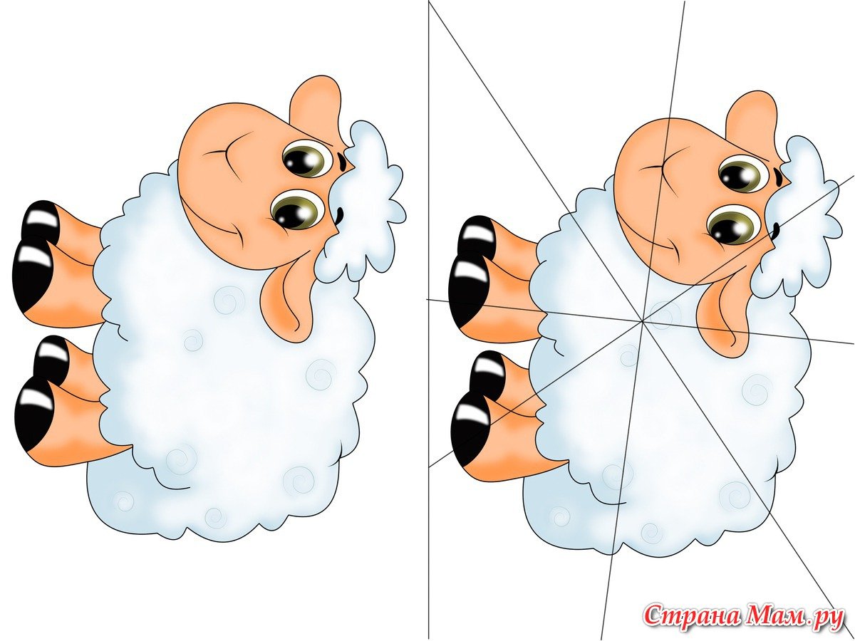 Разрезные пазлы для малышей