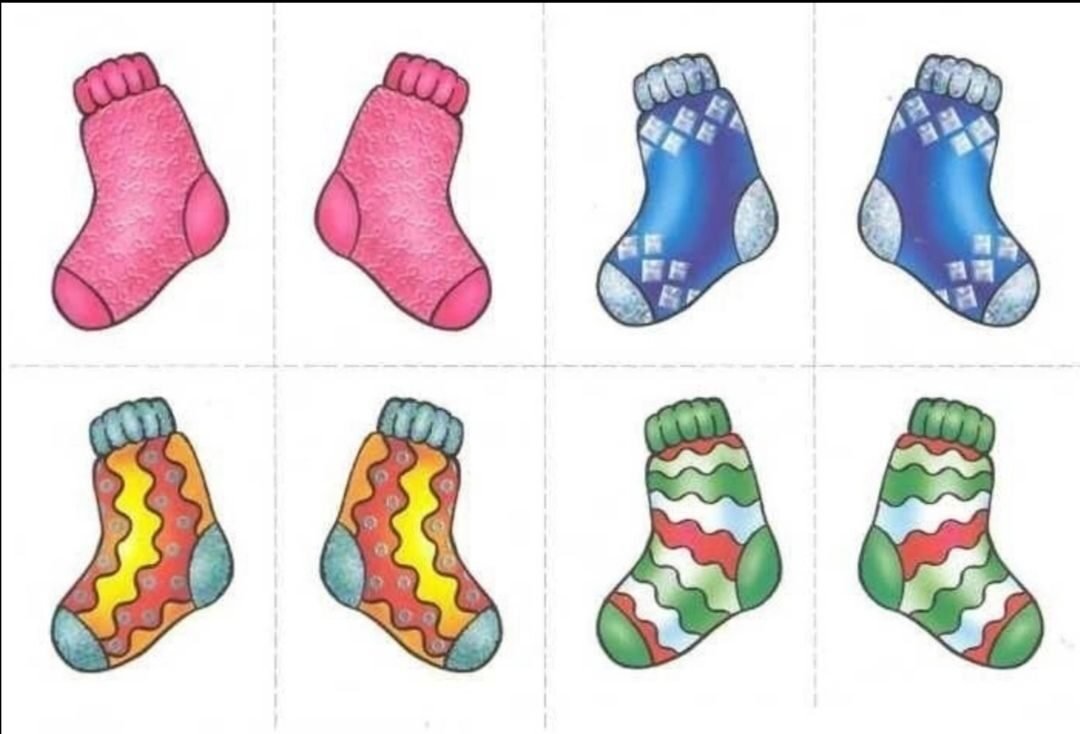 Игра Найди пару носки