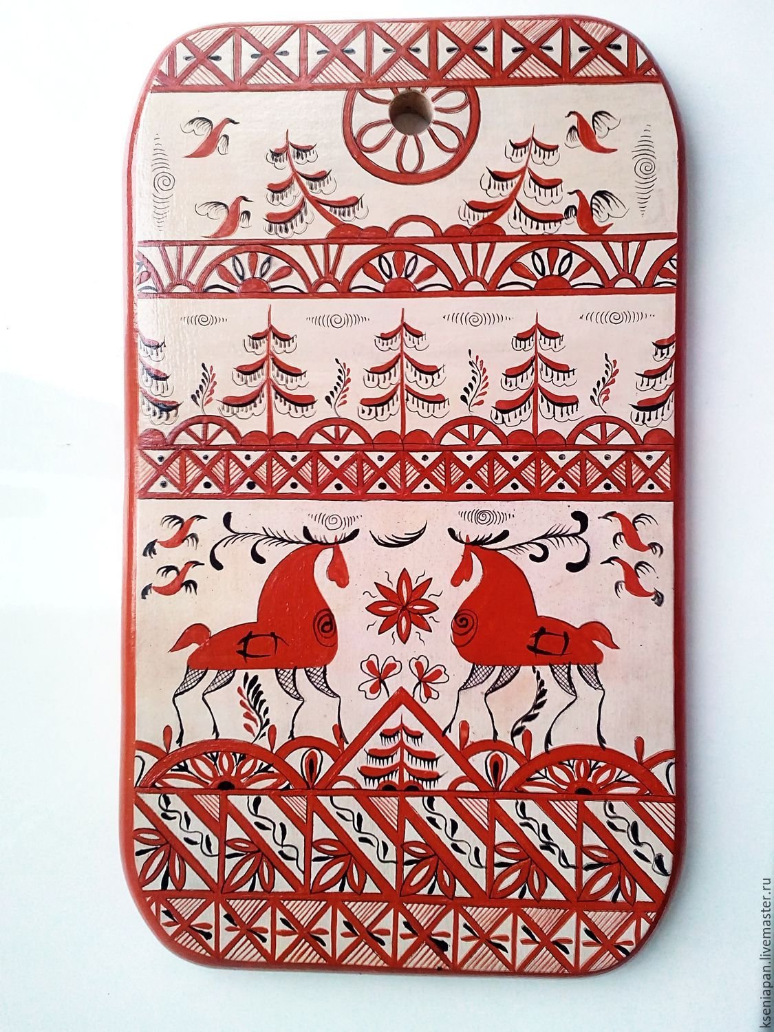 Мезинская роспись человек