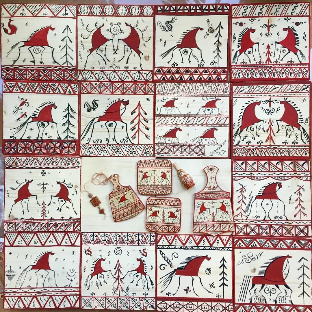 Северная роспись Мезенская