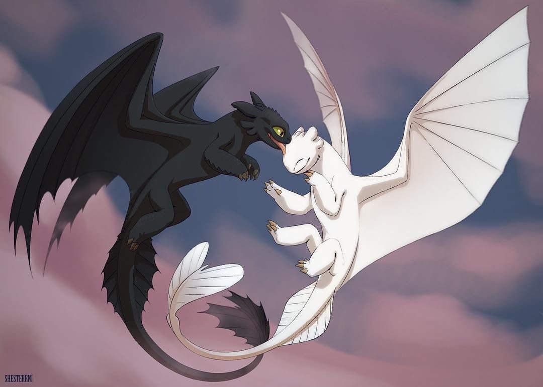 Драконы Беззубик и дневная фурия