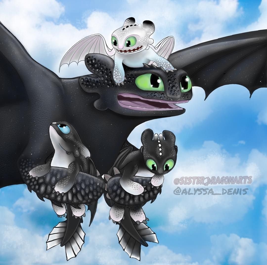 Дети дракона Беззубика и дневной фурии