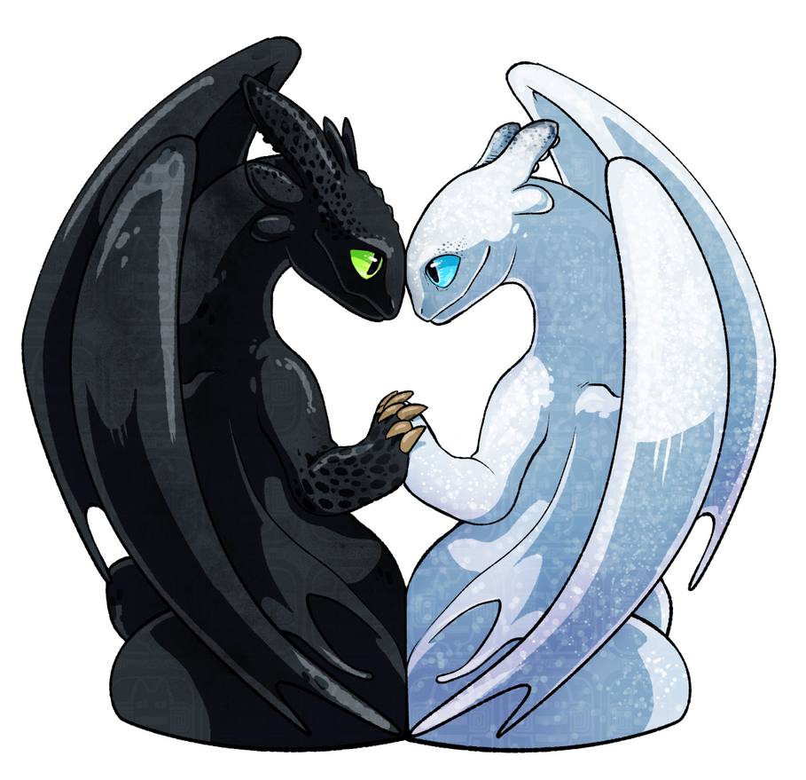 Драконы Беззубик и дневная фурия