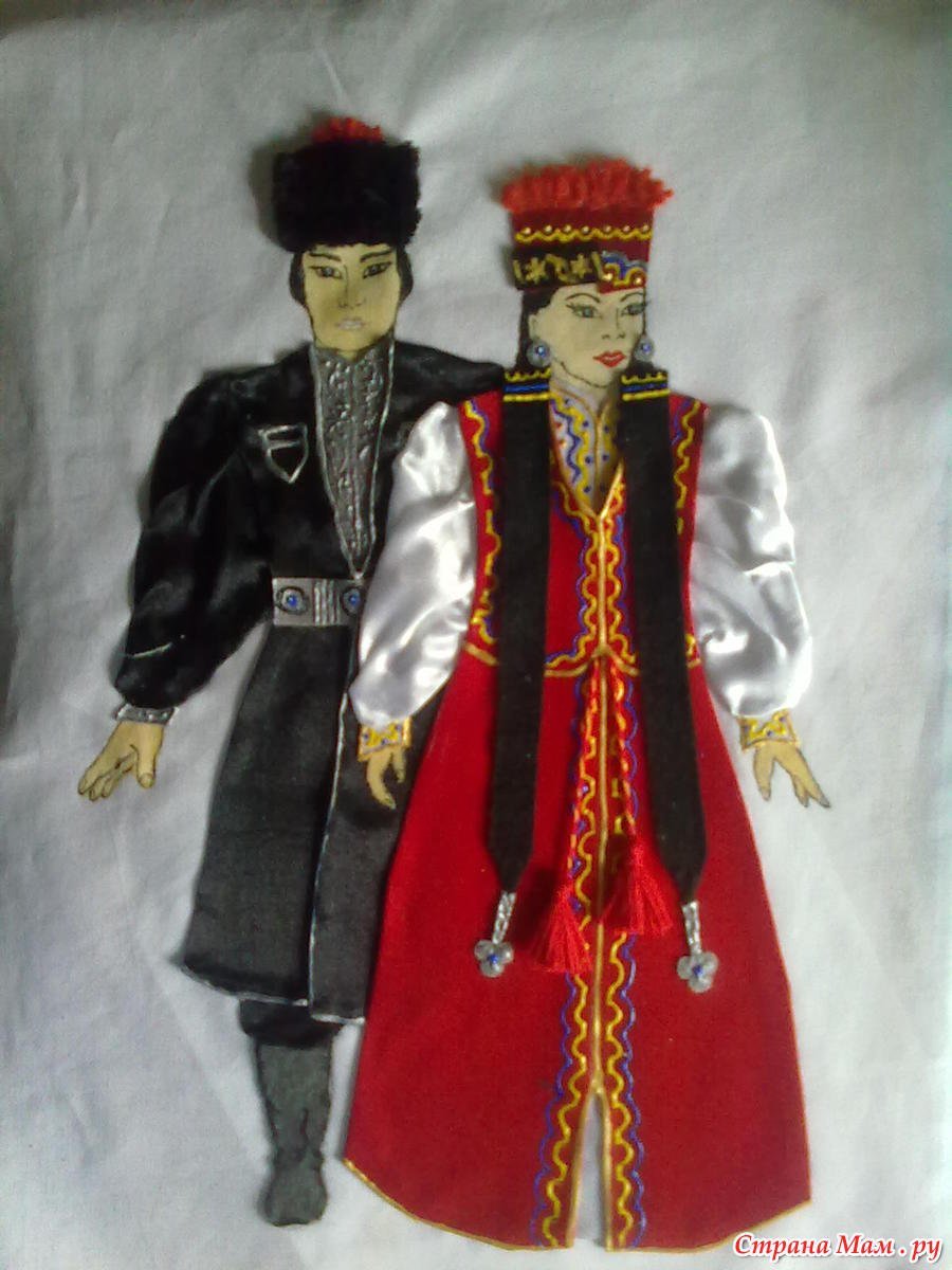 Калмыцкий женский национальный костюм цегдег