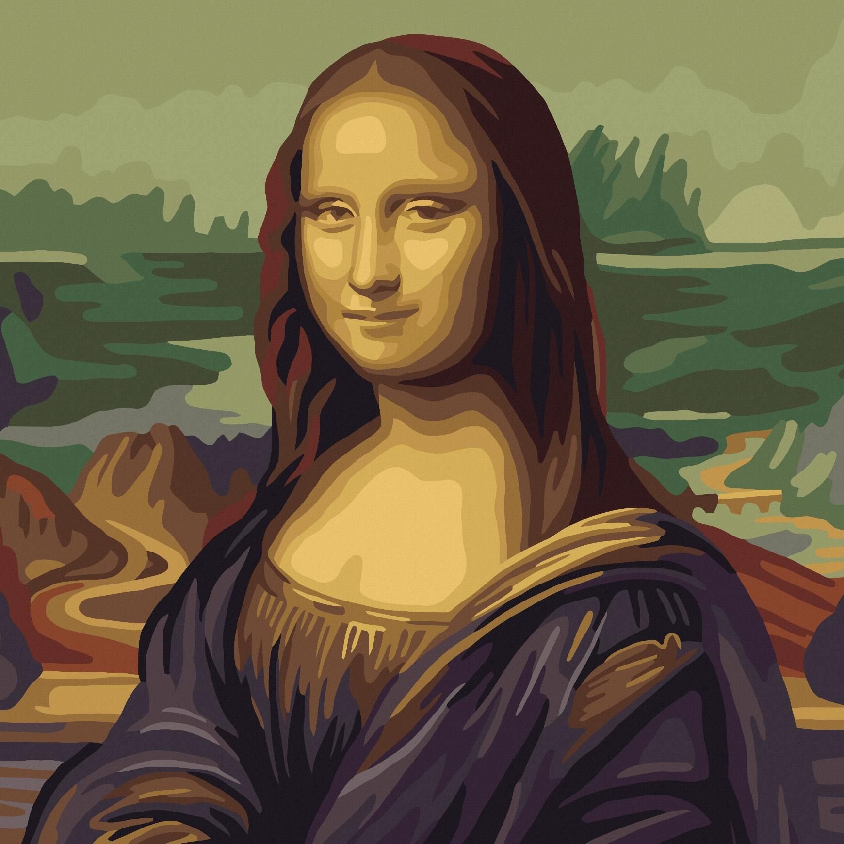 Мона Лиза картина вектор