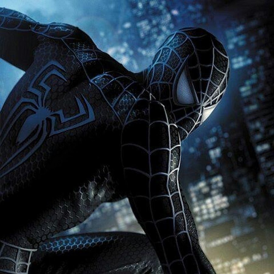 Человек паук чёрный костюм 2007